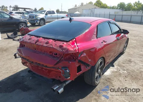 2023 Hyundai Elantra N Line из США, поврежденный, VIN KMHLR4AF1PU617418